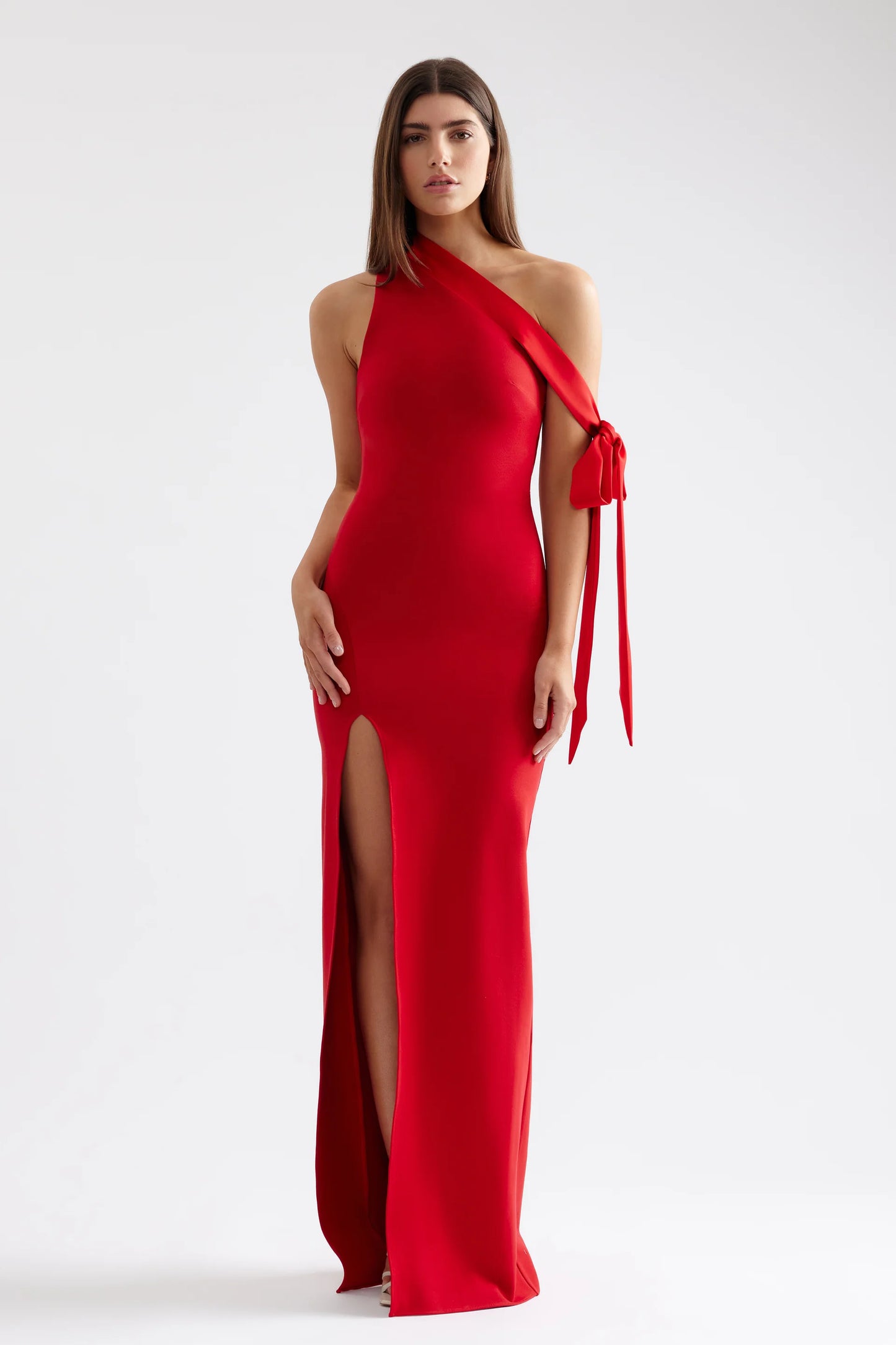 LEXI Sidney Dress- Deep Red