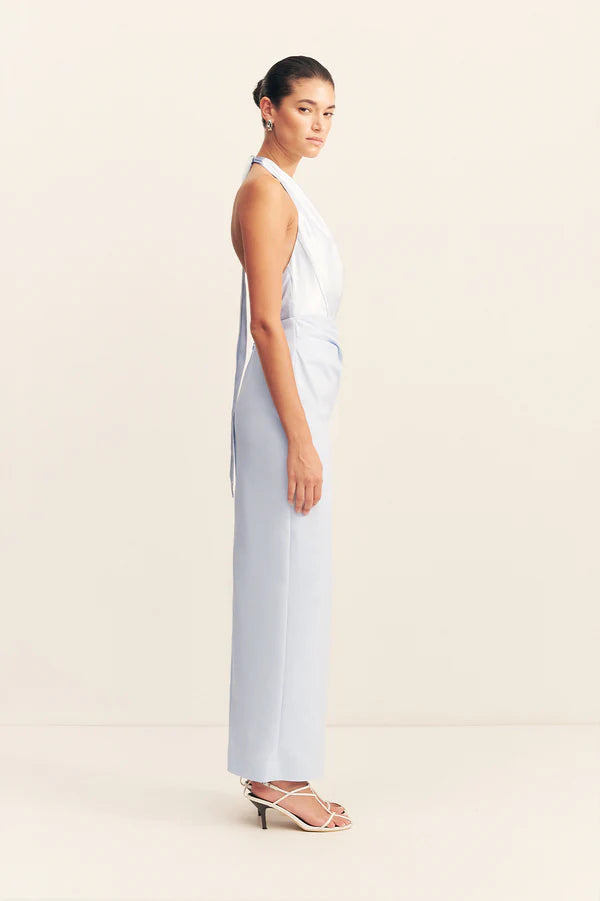 SHONA JOY Dillon Cowl Neck Maxi Dress-seabreeze