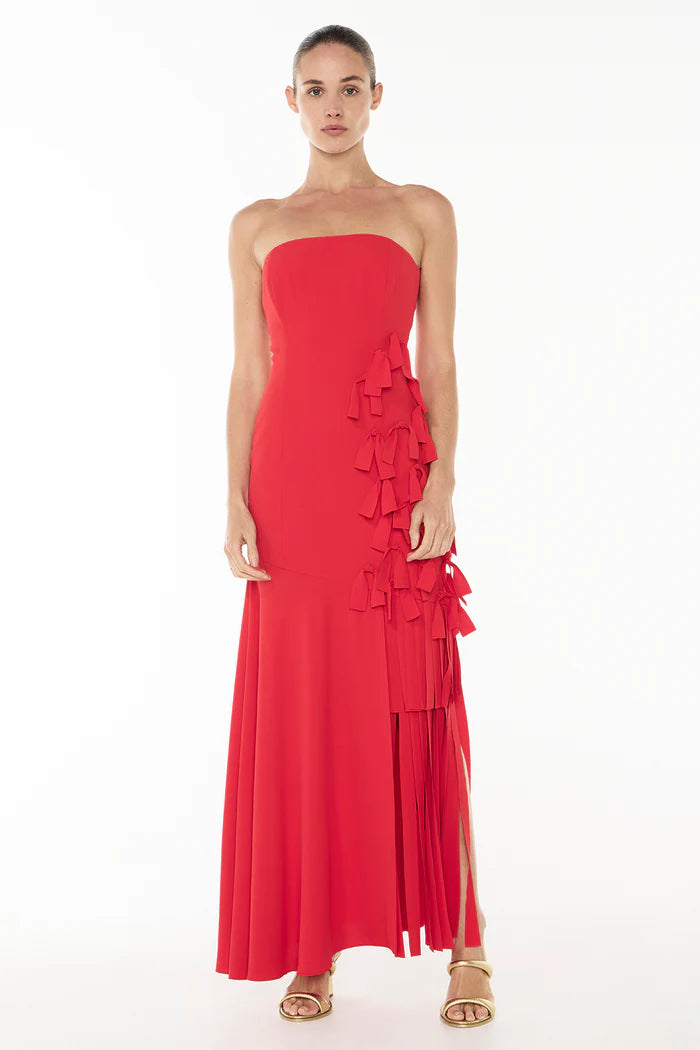 MANNING CARTELL La Premiere Strapless Dress-red