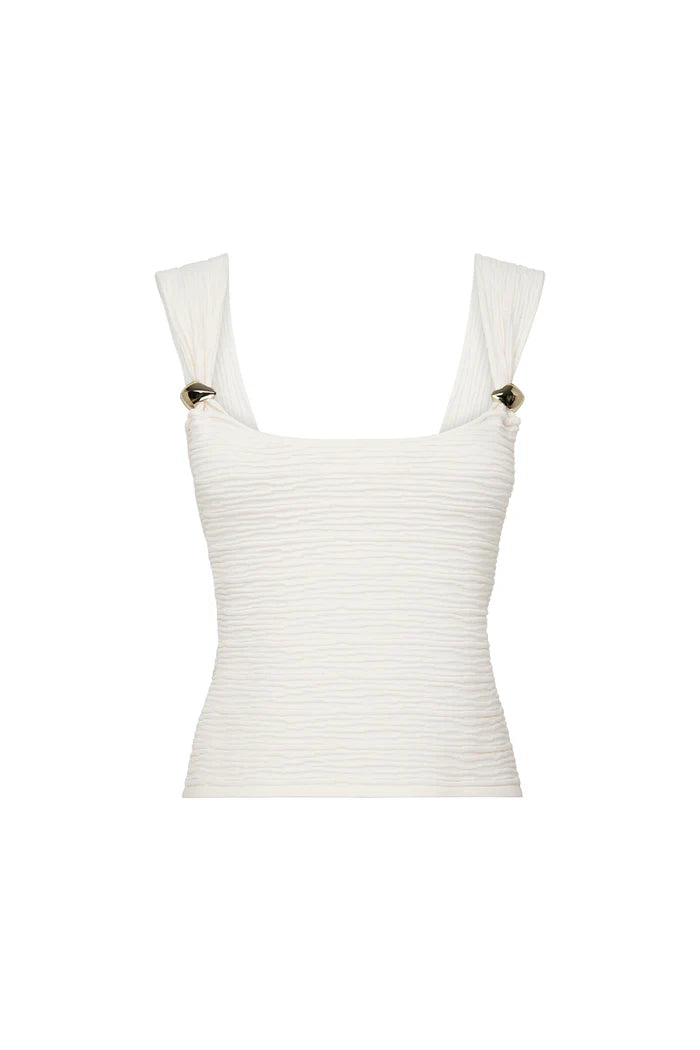 MANNING CARTELL Body Language Knit Top-white