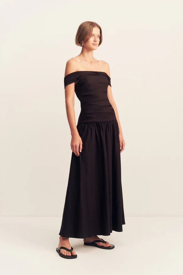 SHONA JOY - Brooks Off Shoulder Maxi Dress