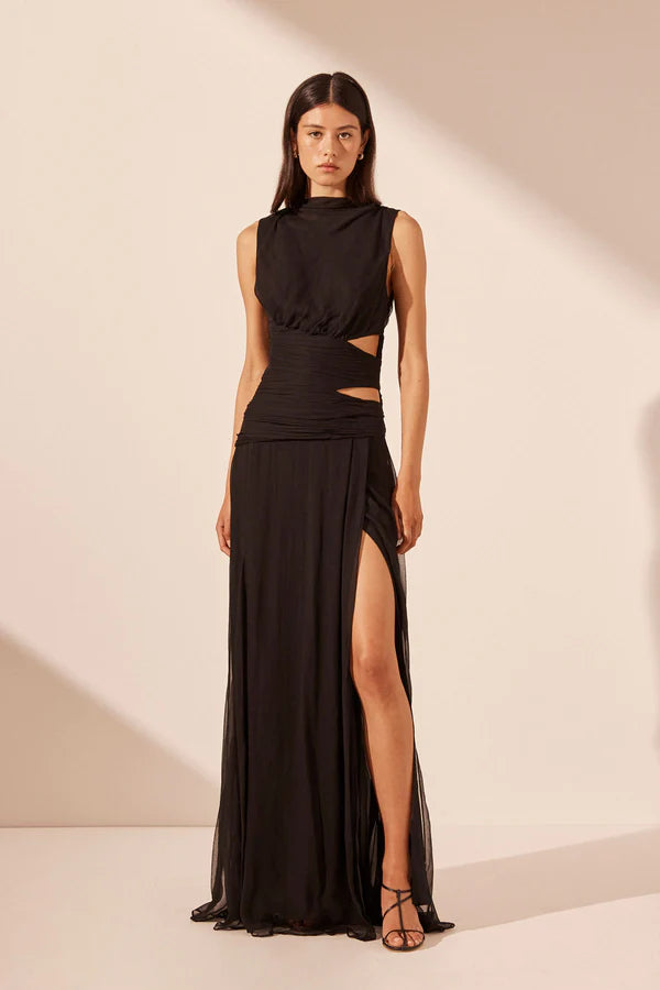 SHONA JOY Claude Side Split Maxi Dress Danielle Louise Fashion