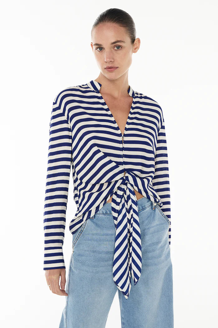 MANNING CARTELL Riviera Stripe Blouse-blue multi