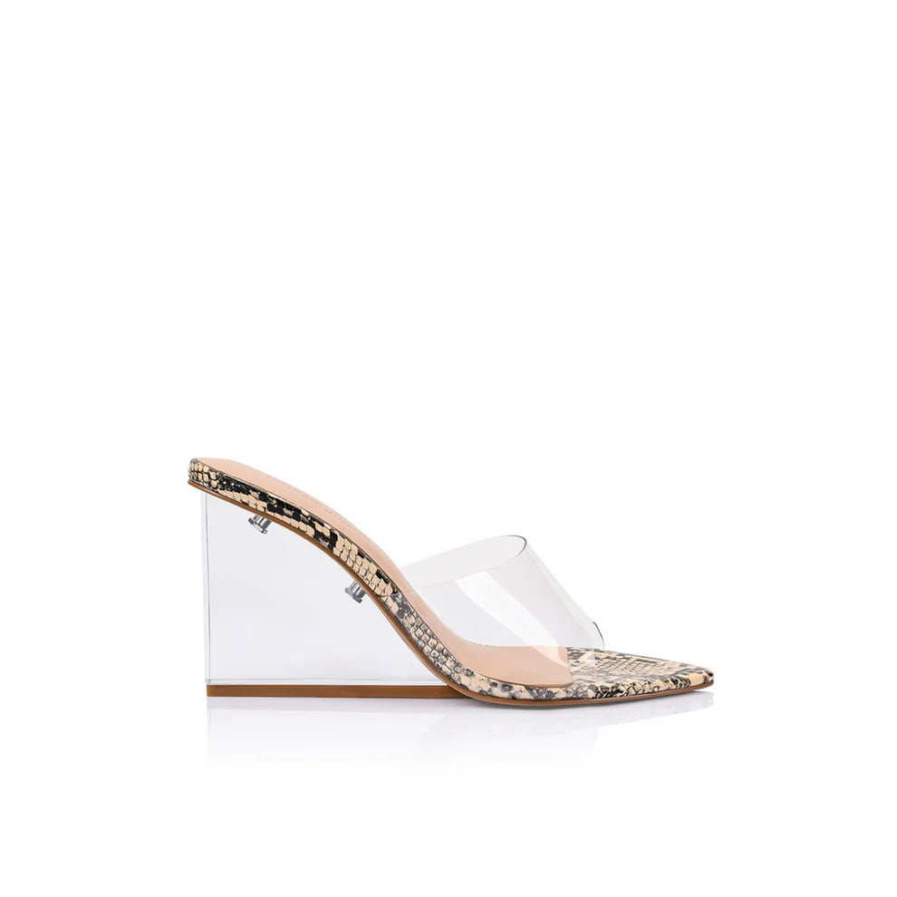 LANA WILKINSON - Suzy Wedge in Snake Print