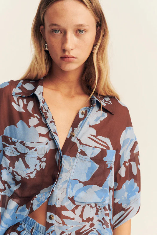 SHONA JOY - Olson Short Sleeve Shirt