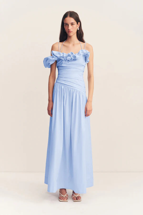 SHONA JOY - Maiori Bubble Sleeve Maxi Dress