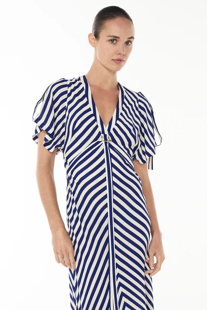 MANNING CARTELL Riviera Stripe Dress-blue multi