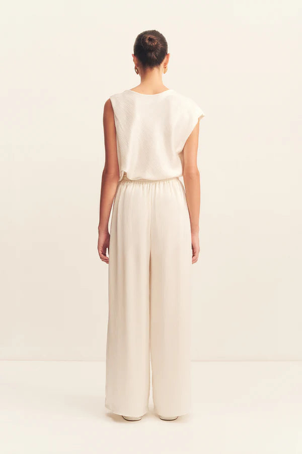 SHONA JOY Huxley Draped Top-vanilla