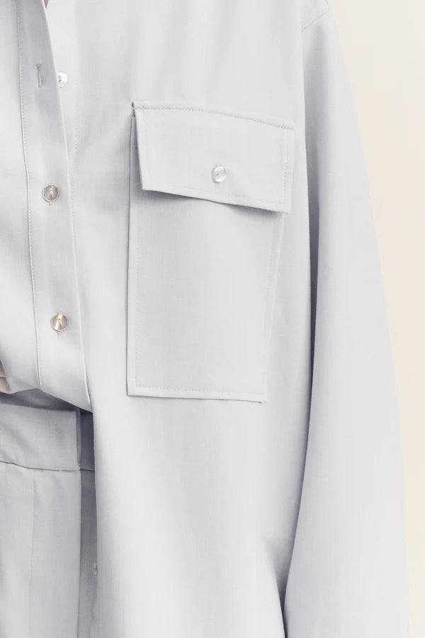 SHONA JOY - Simmons Shirt - Glacial Blue