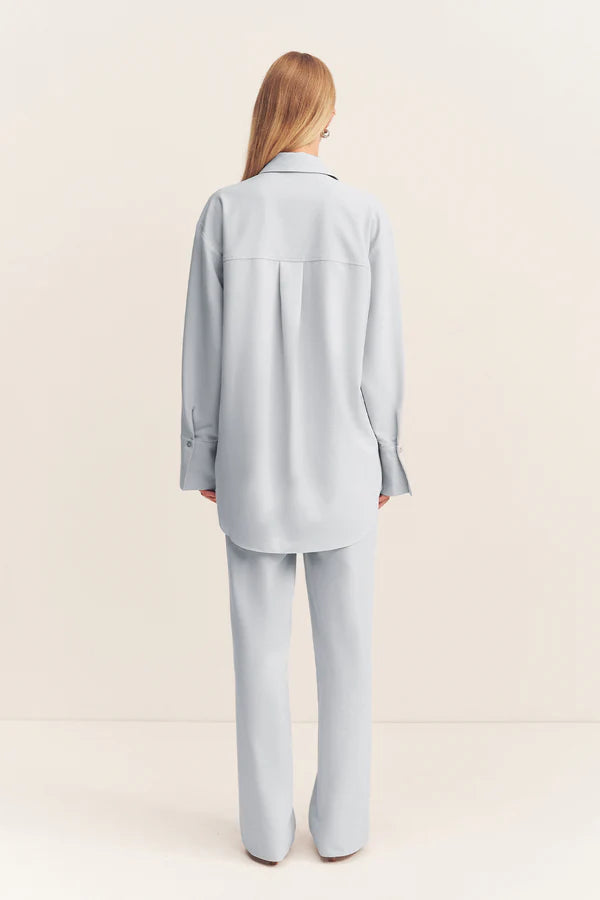 SHONA JOY - Simmons Shirt - Glacial Blue