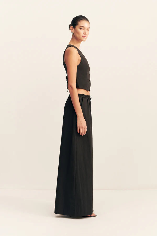 SHONA JOY Campbell Wide Leg Pant-black