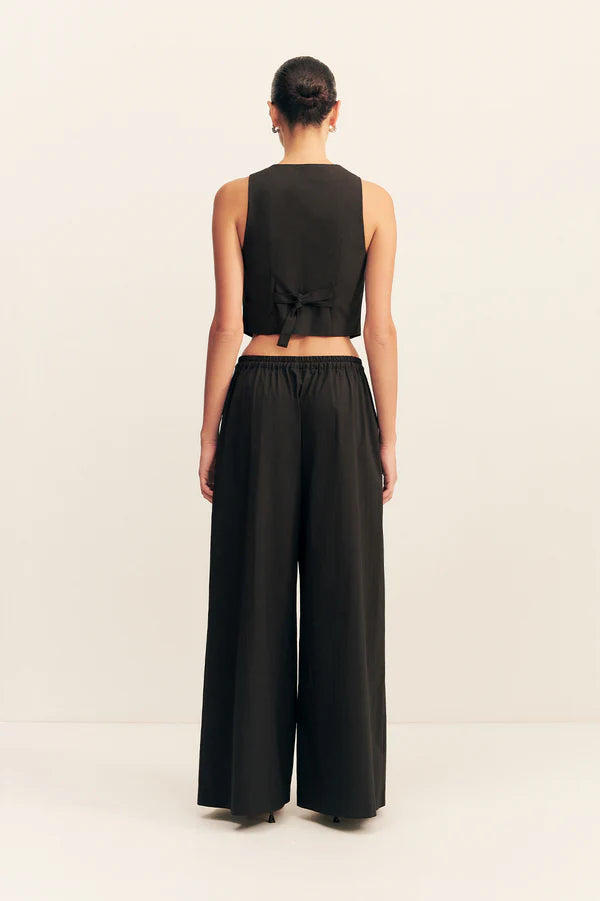 SHONA JOY Campbell Wide Leg Pant-black
