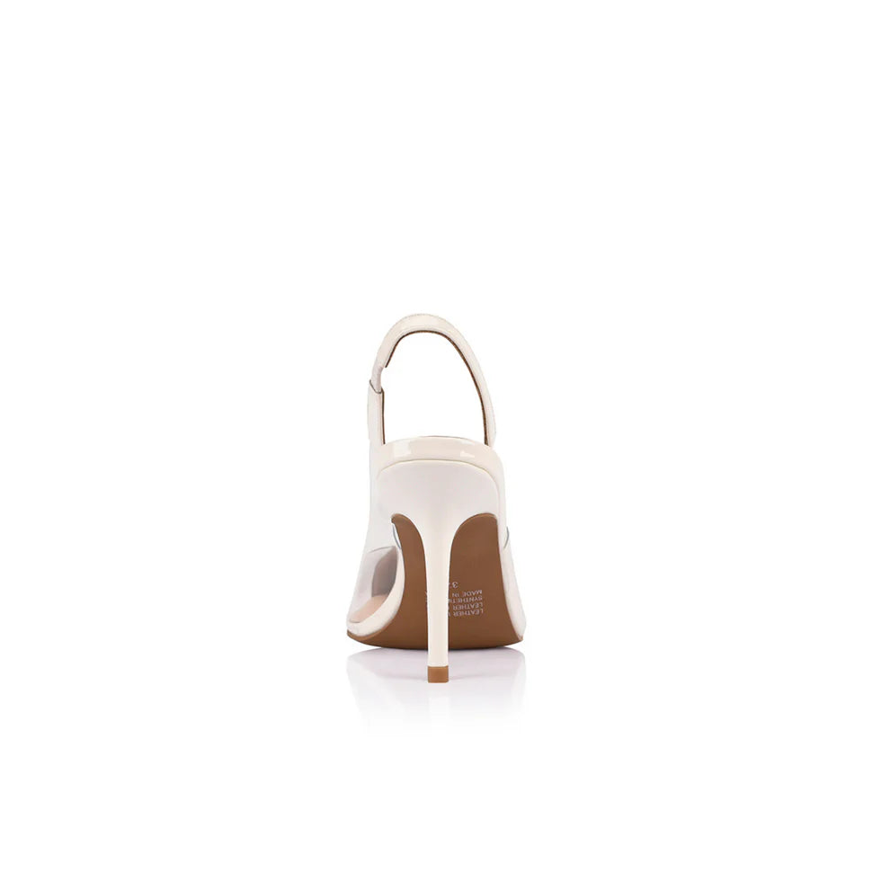 LANA WILKINSON - Remi Heel White Patent Leather