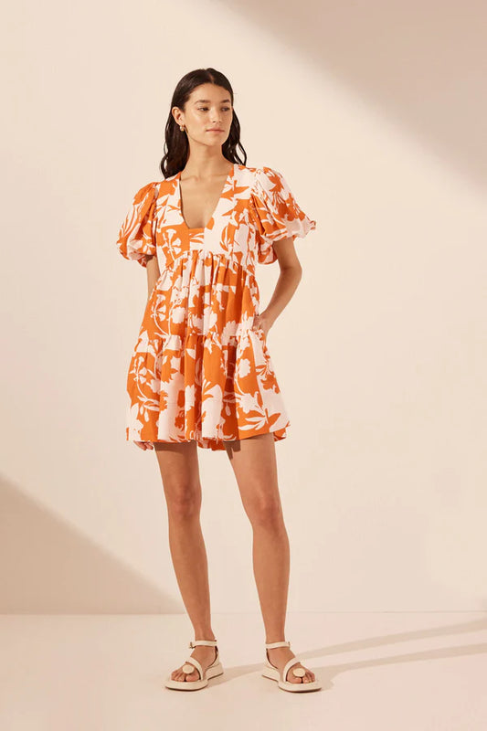 SHONA JOY Casa Short Sleeve Mini Dress