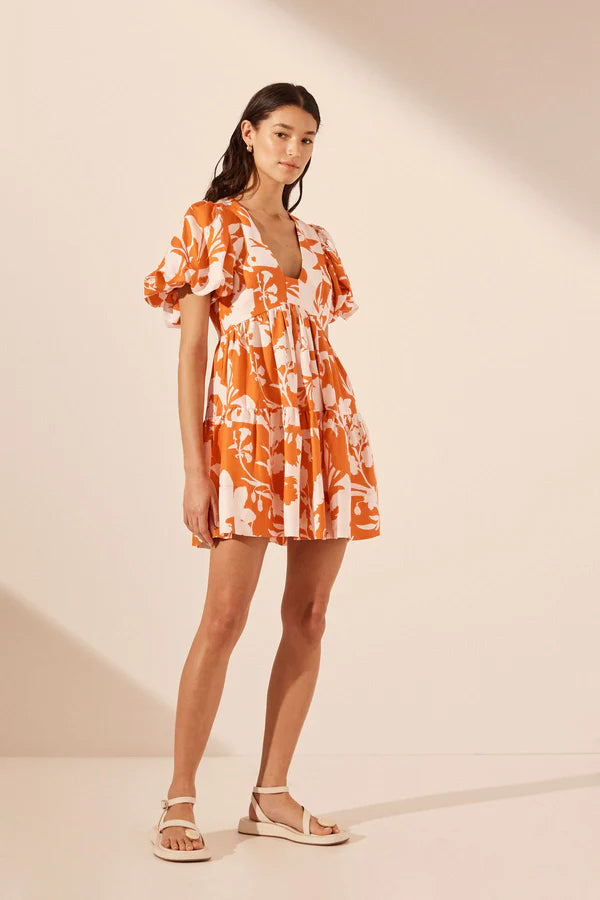 SHONA JOY Casa Short Sleeve Mini Dress