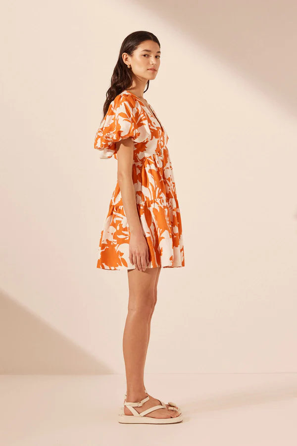 SHONA JOY Casa Short Sleeve Mini Dress