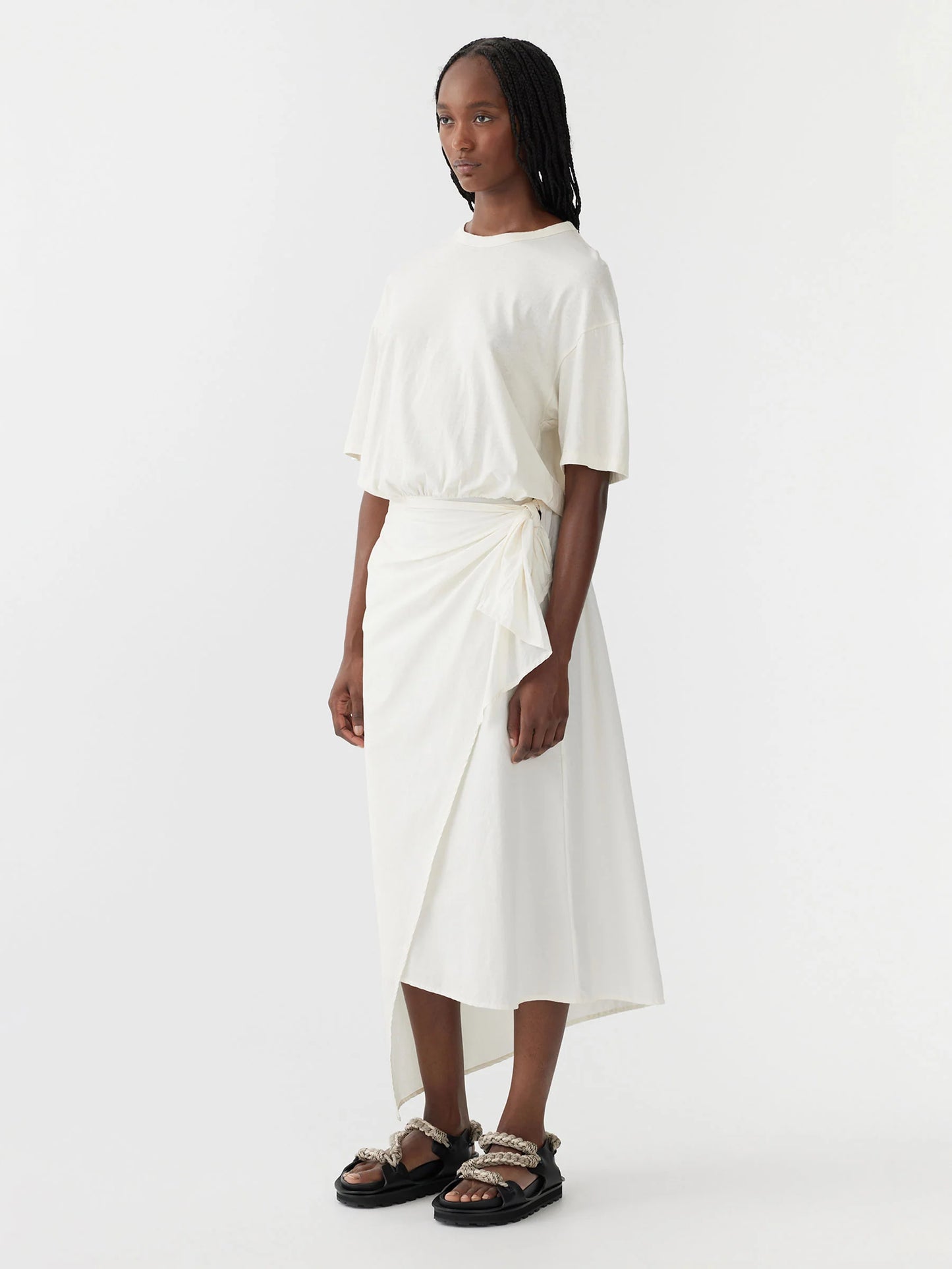 BASSIKE Wrap detail s/s Dress