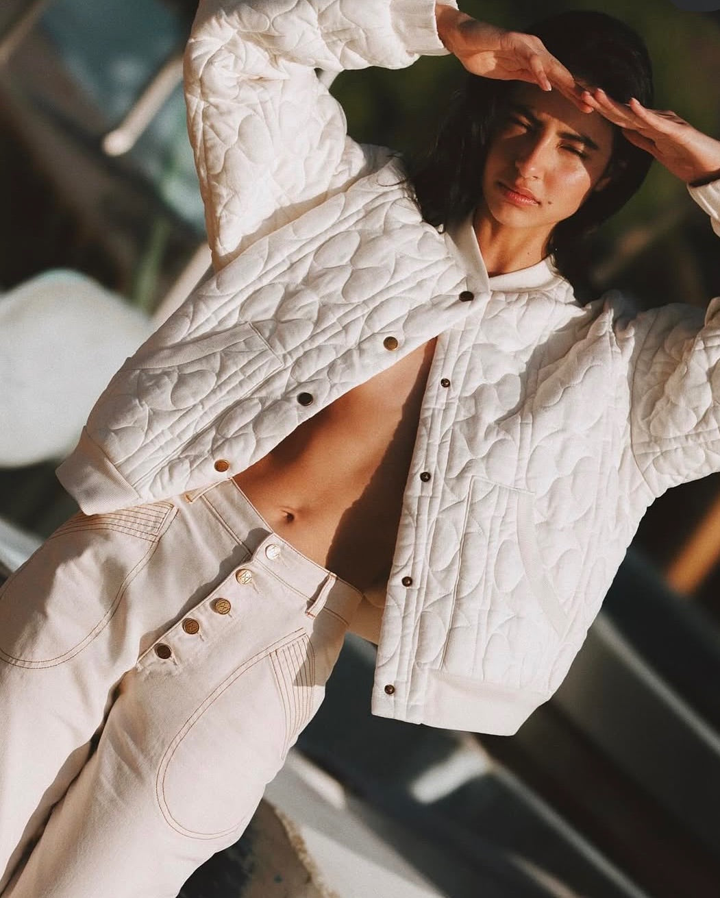 KIVARI - Joey Jacket in Cream