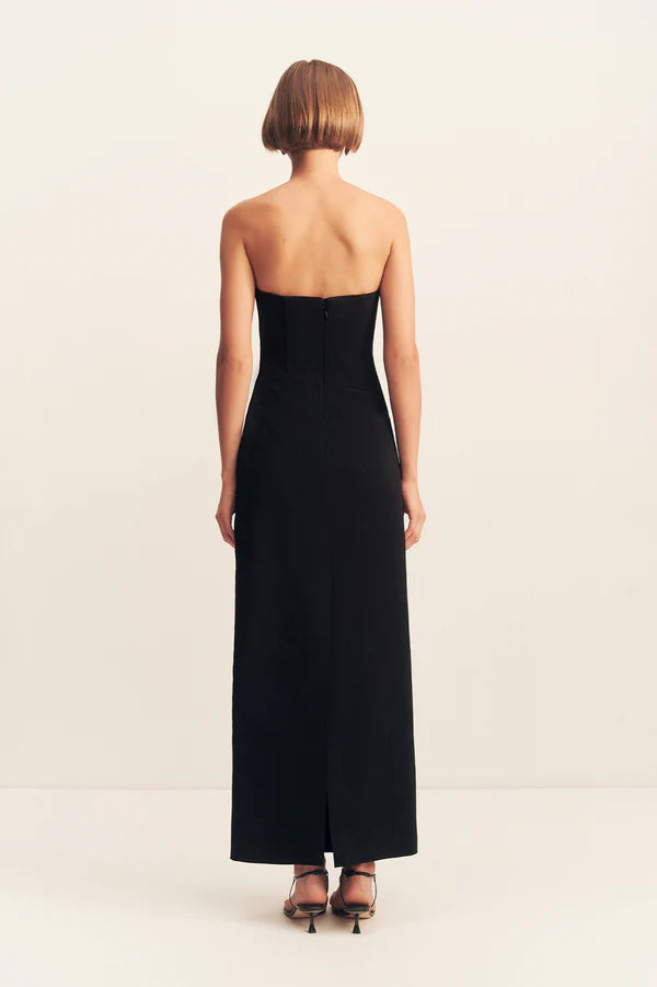 SHONA JOY Oakley Strapless Corset Maxi-black