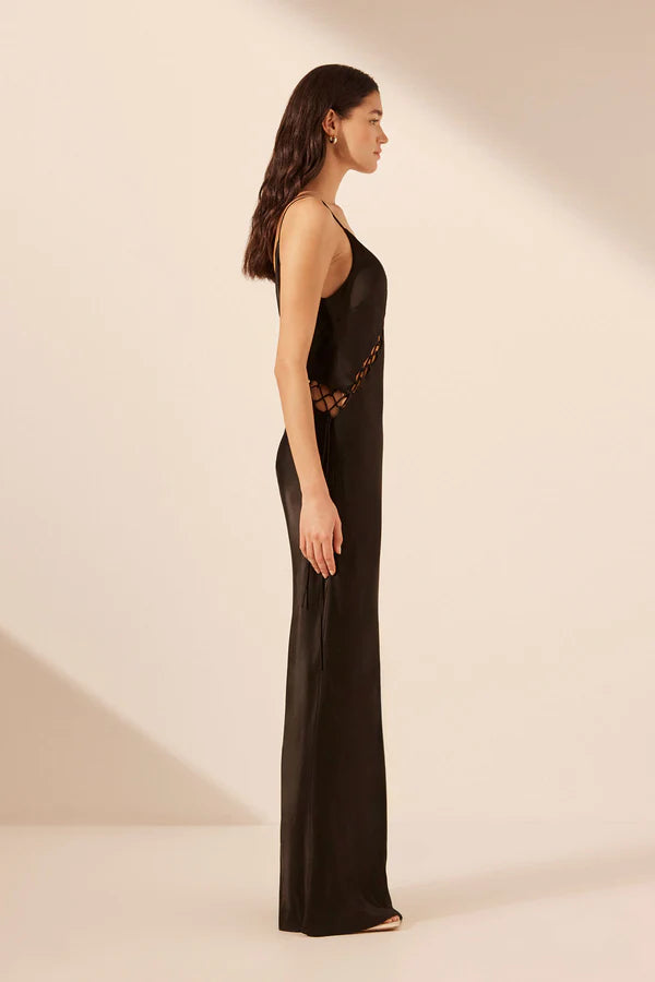 SHONA JOY Mia Lace up Maxi Dress