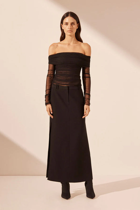 SHONA JOY Irena Side Split Maxi Skirt