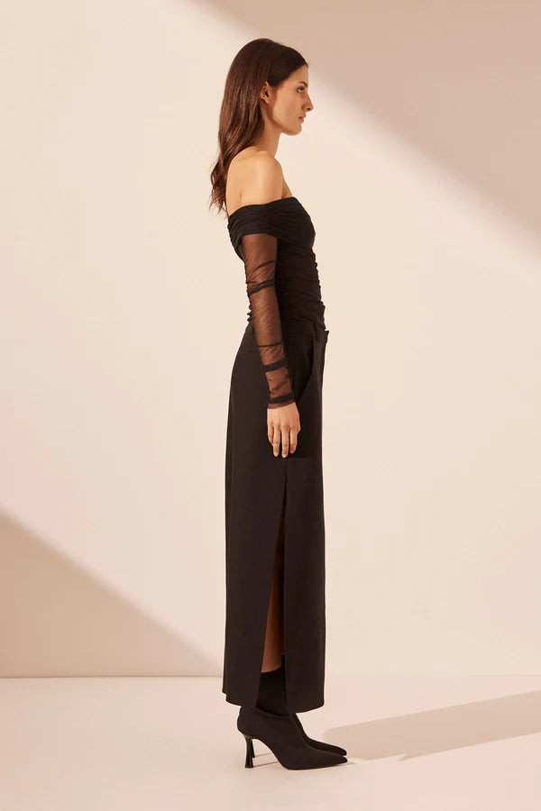SHONA JOY Irena Side Split Maxi Skirt