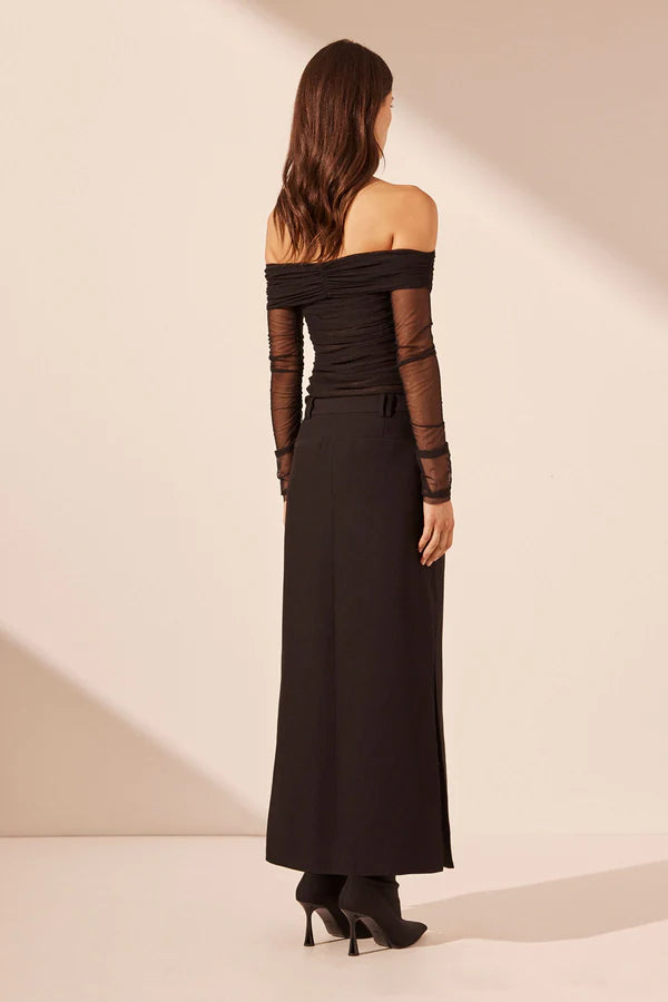 SHONA JOY Irena Side Split Maxi Skirt