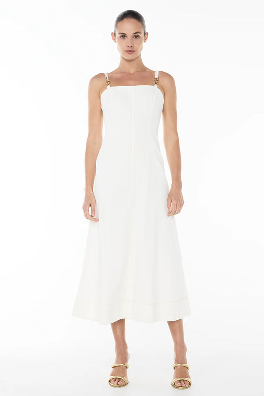 MANNING CARTELL Cote Blanc Denim Dress-white