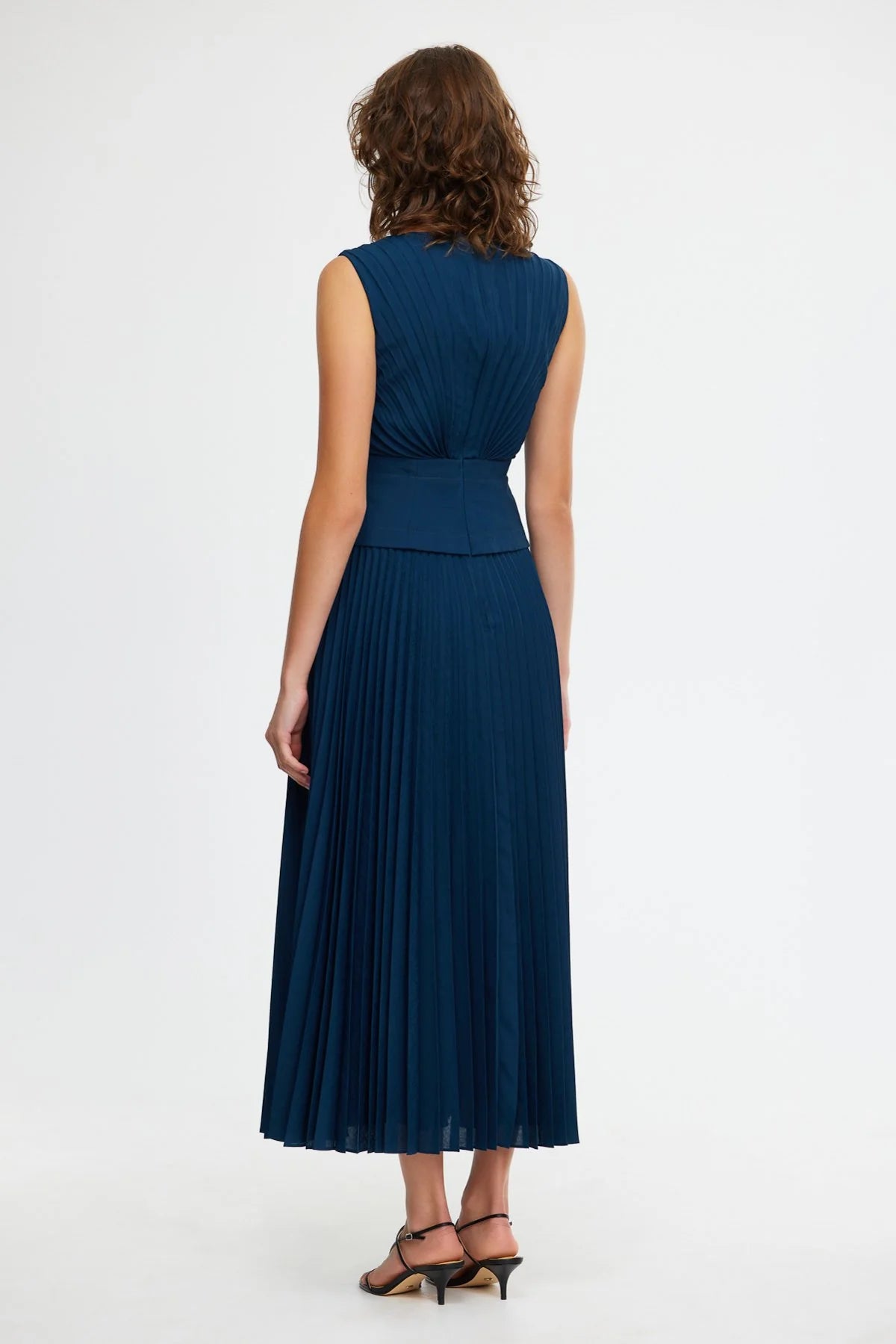 ACLER Rhodes midi dress-sea