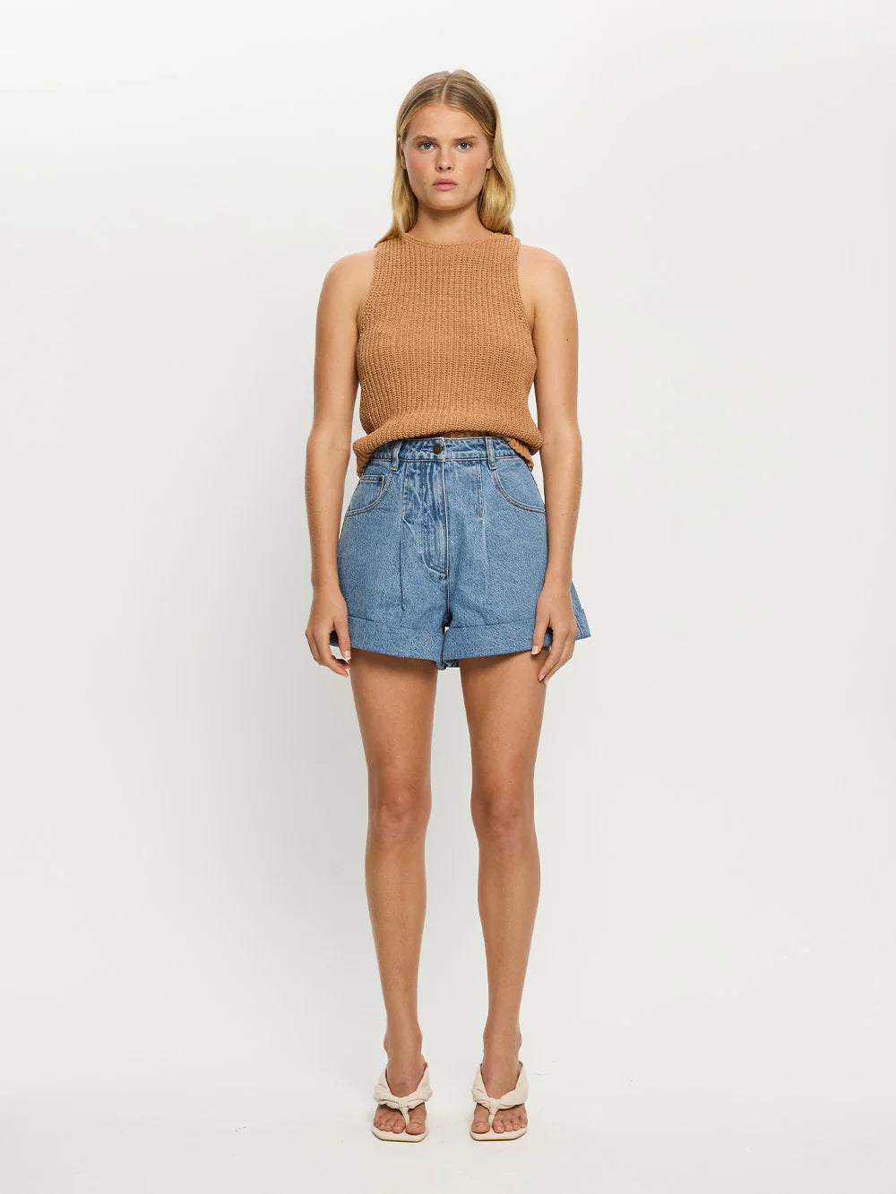 KIVARI Avery Denim Short-stonewash blue