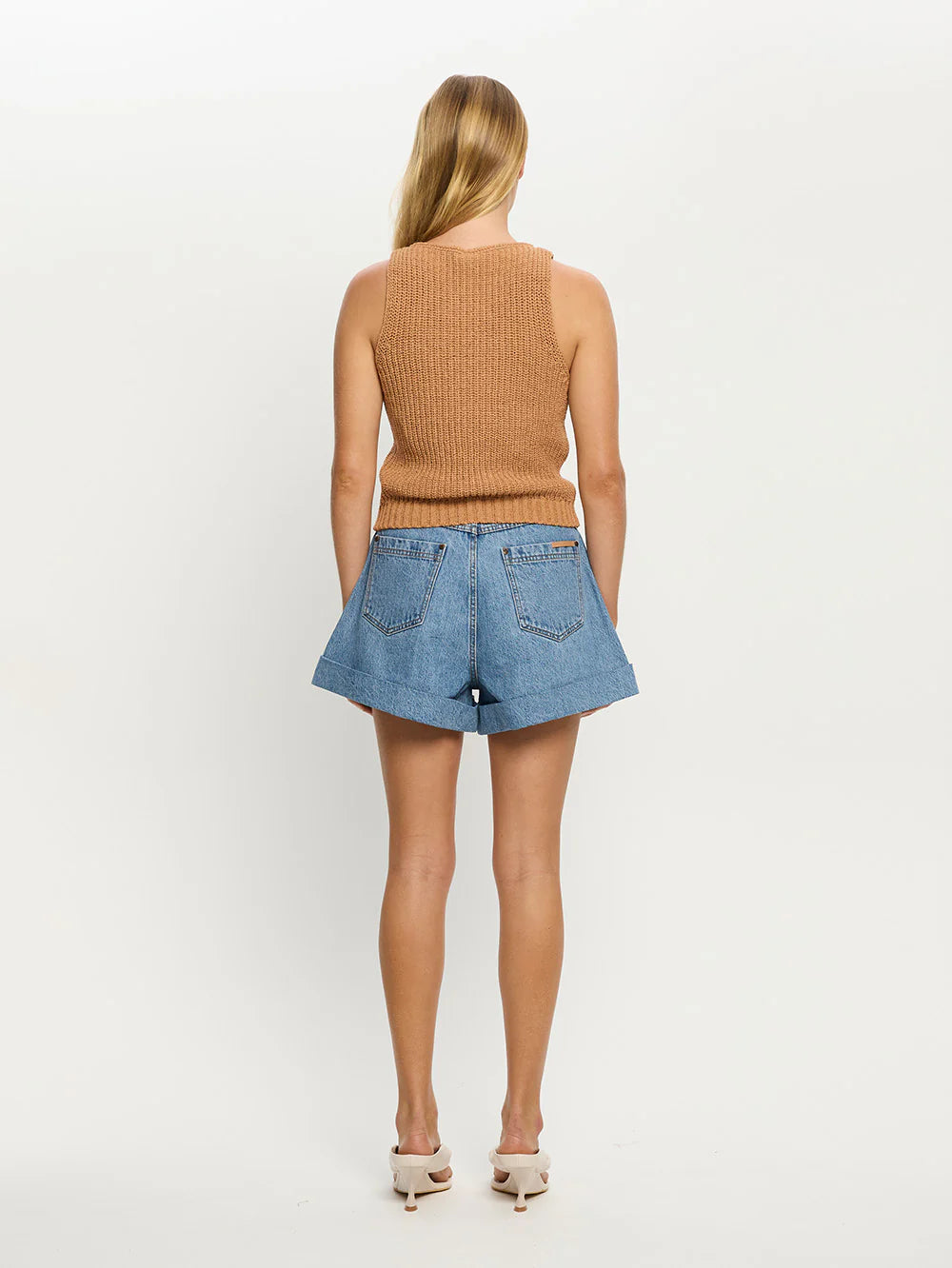 KIVARI Avery Denim Short-stonewash blue