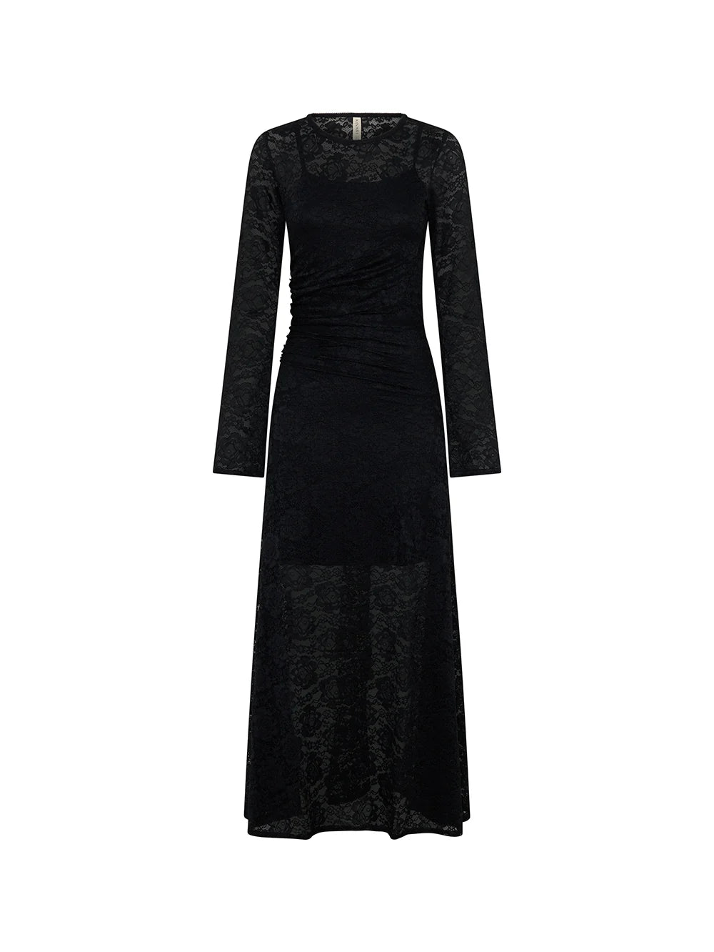 KIVARI - Bonnie Lace Maxi Dress in Black