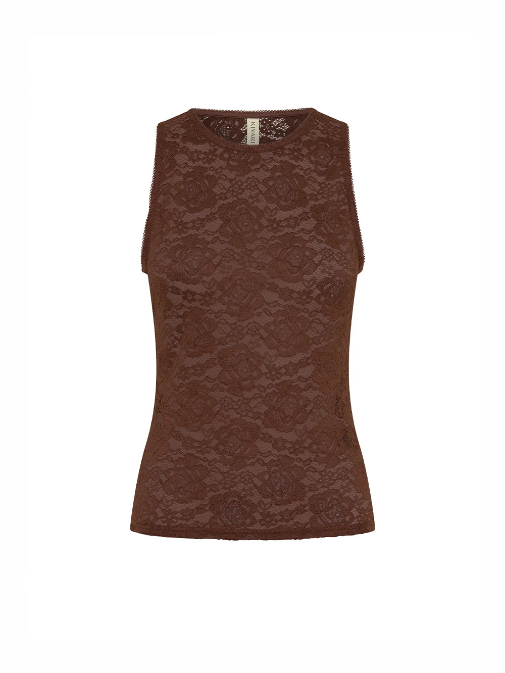 KIVARI - Bonnie Lace Tank in Brown