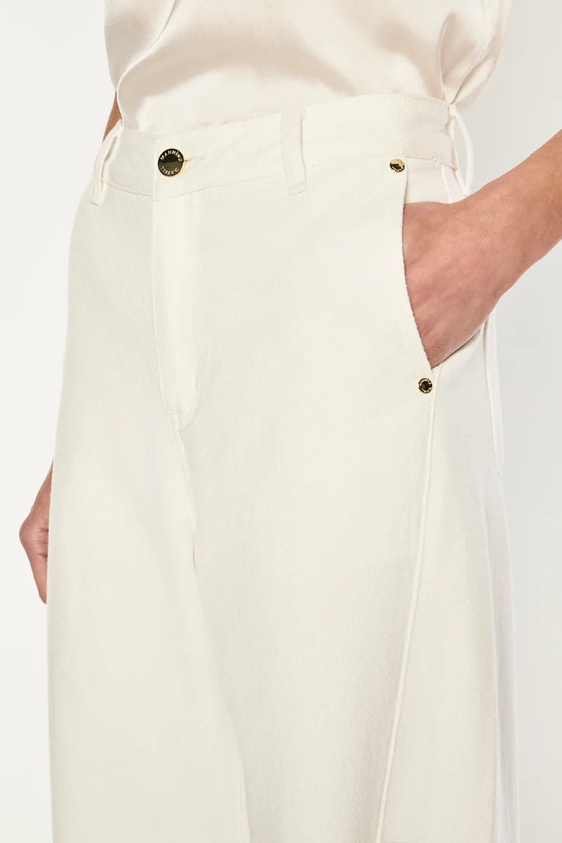 Manning Cartell - Clean Slate Barrel Jean IN OFF WHITE
