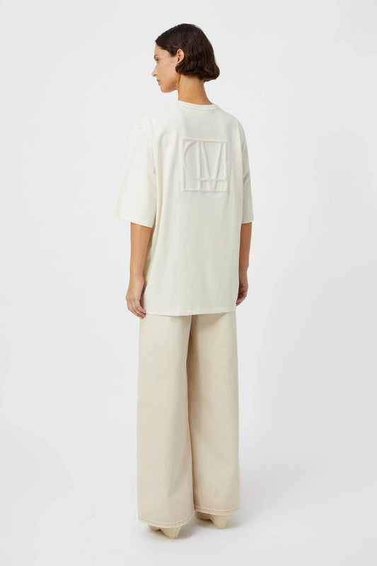 CAMILLA AND MARC Lapis Oversized Cotton Tee in White