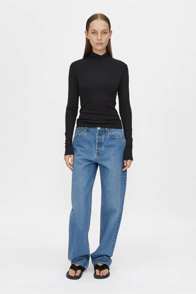 CAMILLA AND MARC Axial long sleeve top-black
