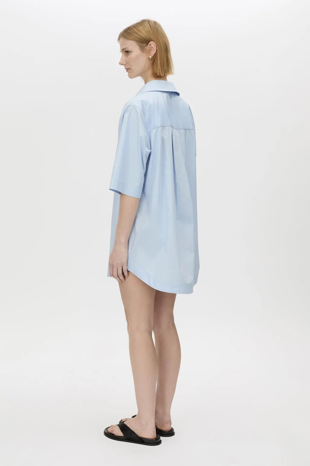CAMILLA AND MARC - Cumulus Shirt Cotton Dress in Light Blue.