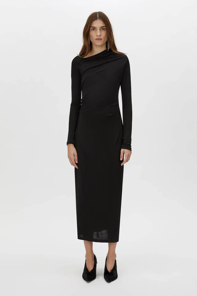 CAMILLA AND MARC Mai Long Sleeve Dress-black Danielle Louise Fashion CAMILLA AND MARC Mai Long Sleeve Dress-black Danielle Louise Fashion