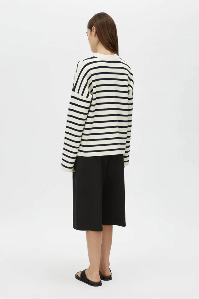 CAMILLA AND MARC Oscar Knit Sweater-cream stripe