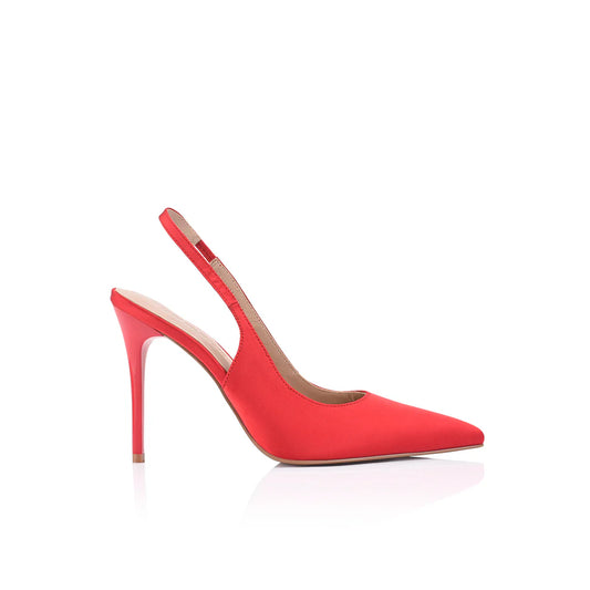 LANA WILKINSON Charlize  Pump-Red Satin