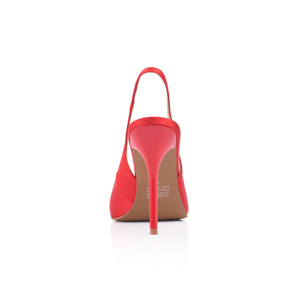 LANA WILKINSON Charlize  Pump-Red Satin