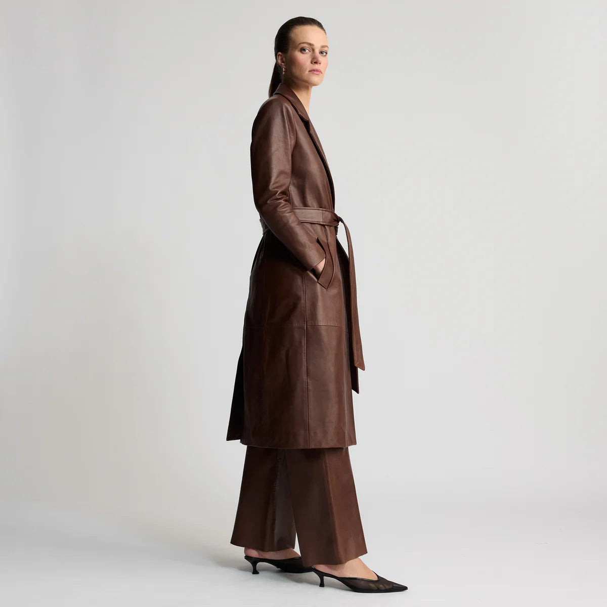 RAW BY RAW Chestin Trench coat-chestnut
