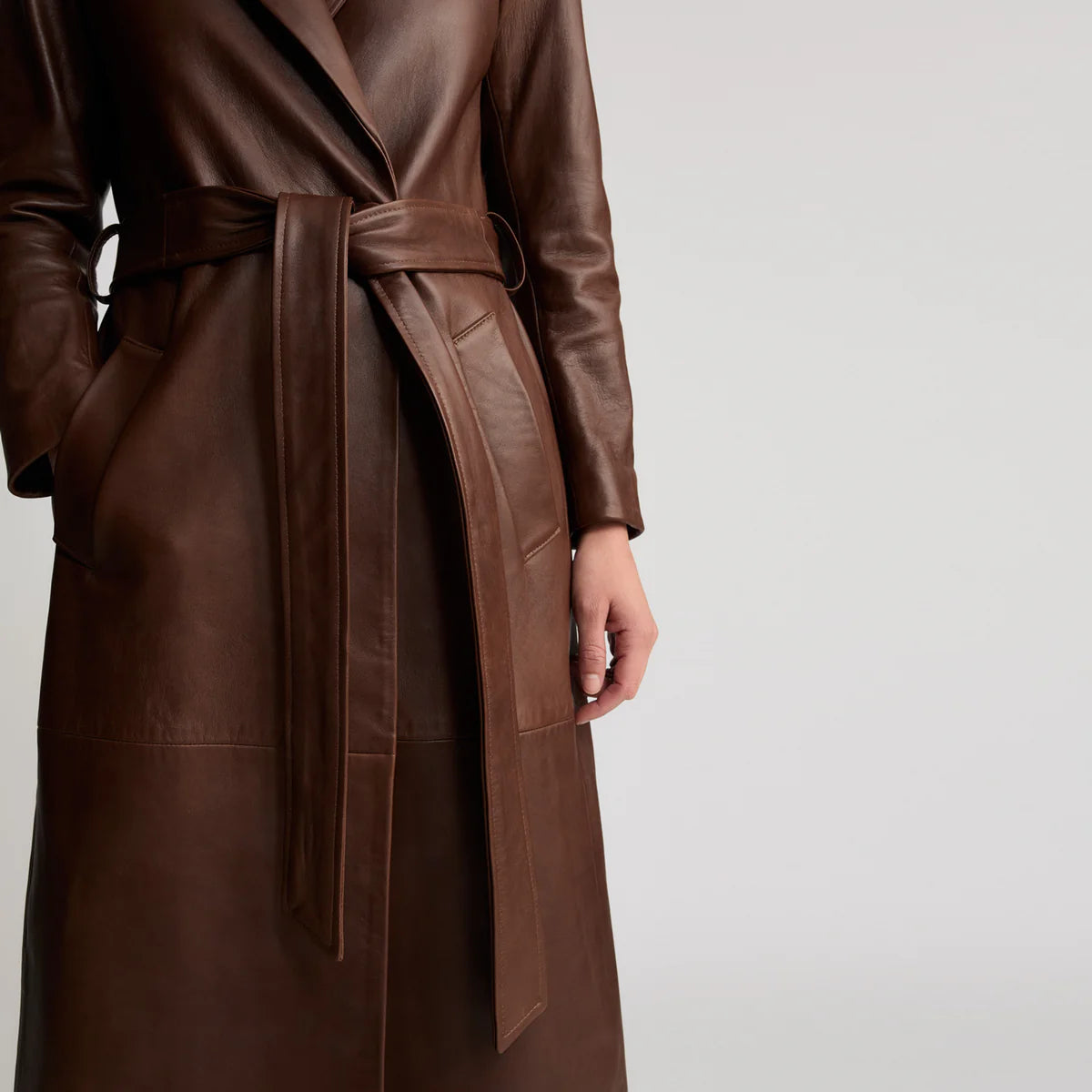 RAW BY RAW Chestin Trench coat-chestnut