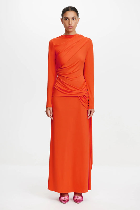 ACLER Catherinson Maxi Dress-rosso