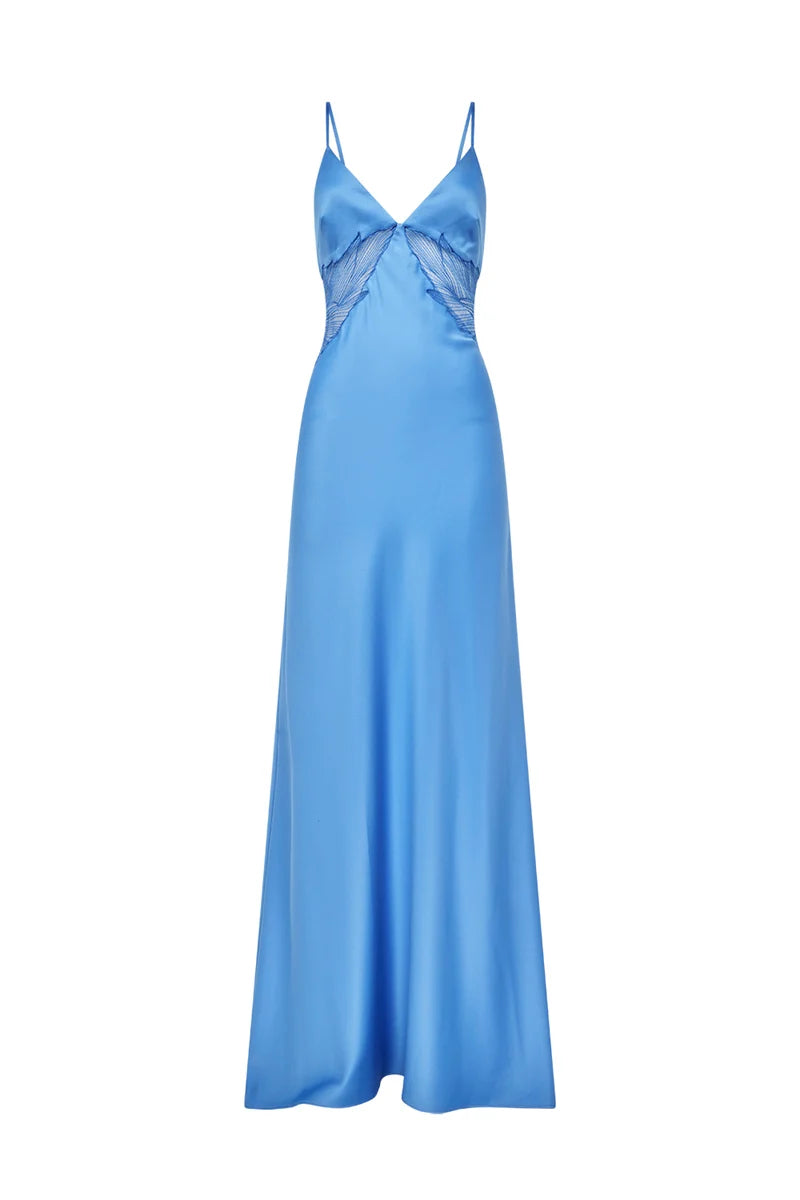 Manning Cartell - Deco Dream Slip Dress IN AZURE BLUE