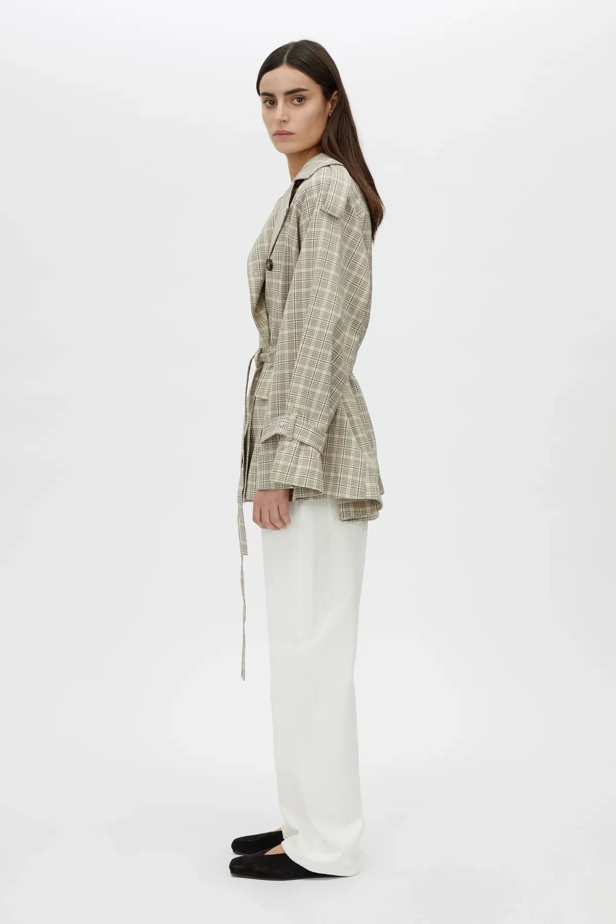 CAMILLA AND MARC Kinetic Tattersal Trench-taupe