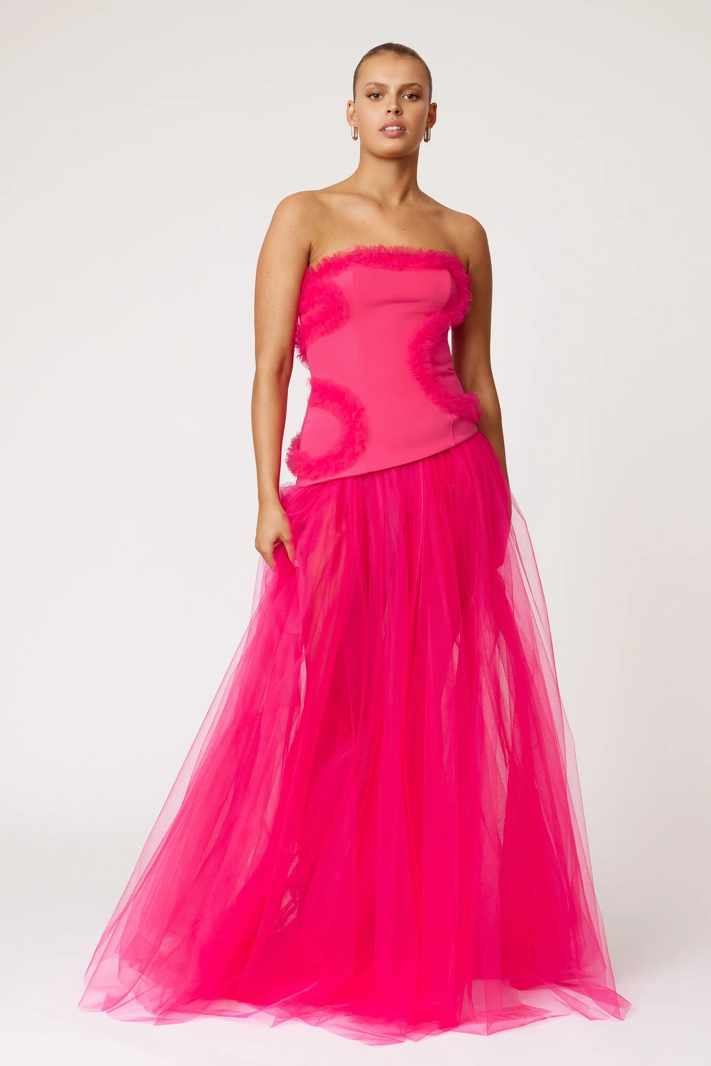 LEXI Emilie Dress - Raspberry