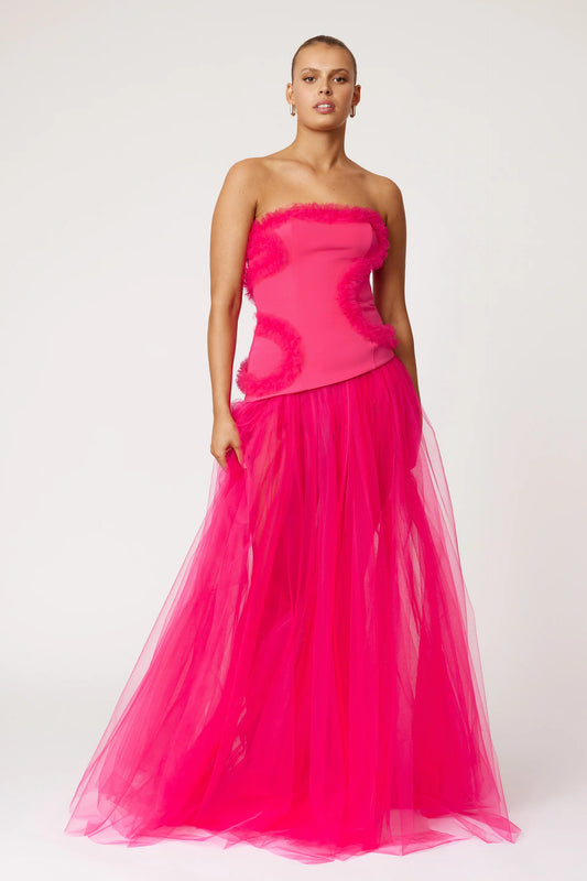 LEXI Emilie Dress - Raspberry