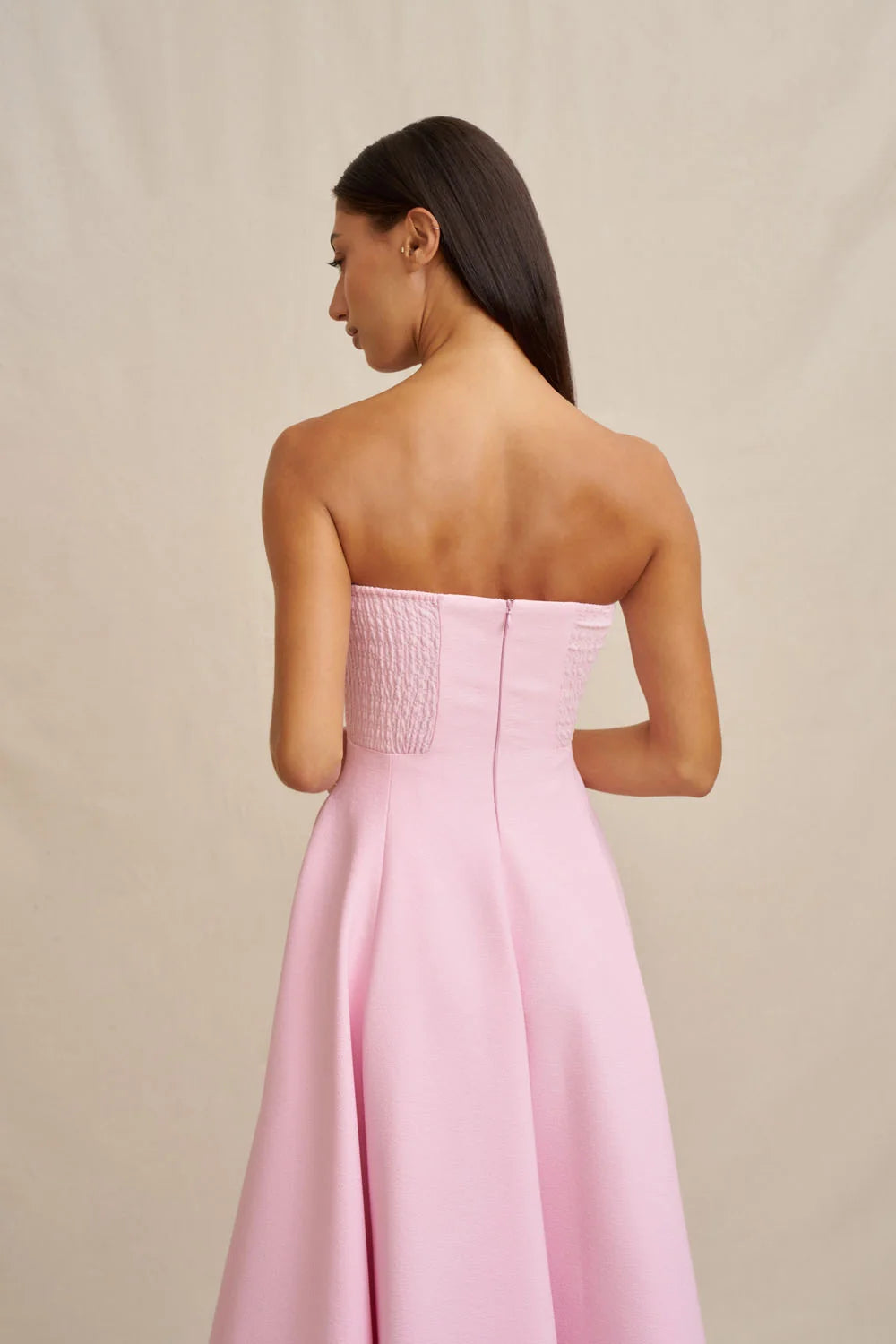 BY JOHNNY - Flora Strapless Dress in Pink