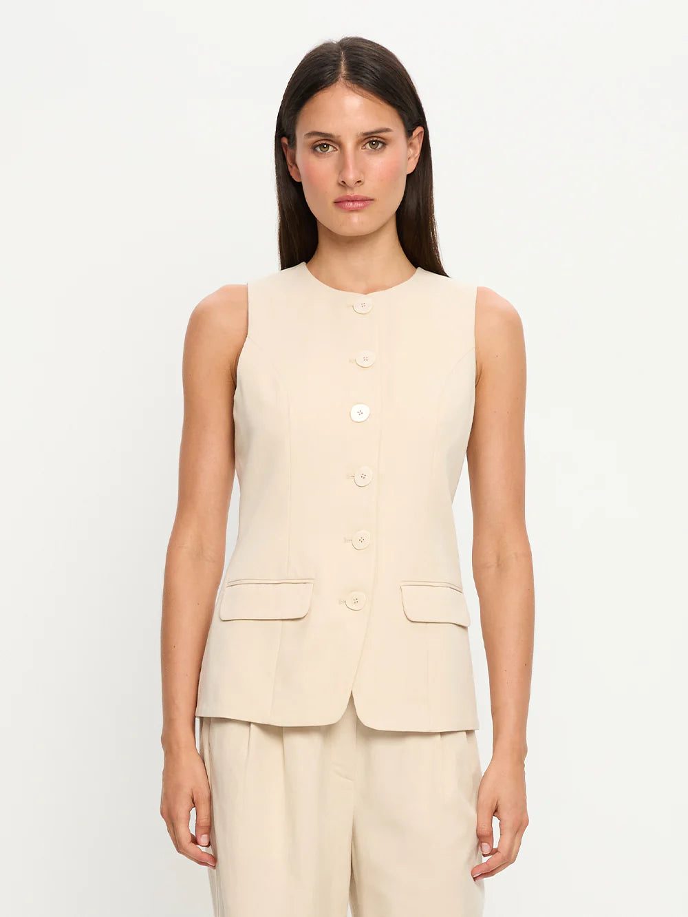 KIVARI - Hazel Vest - Cream